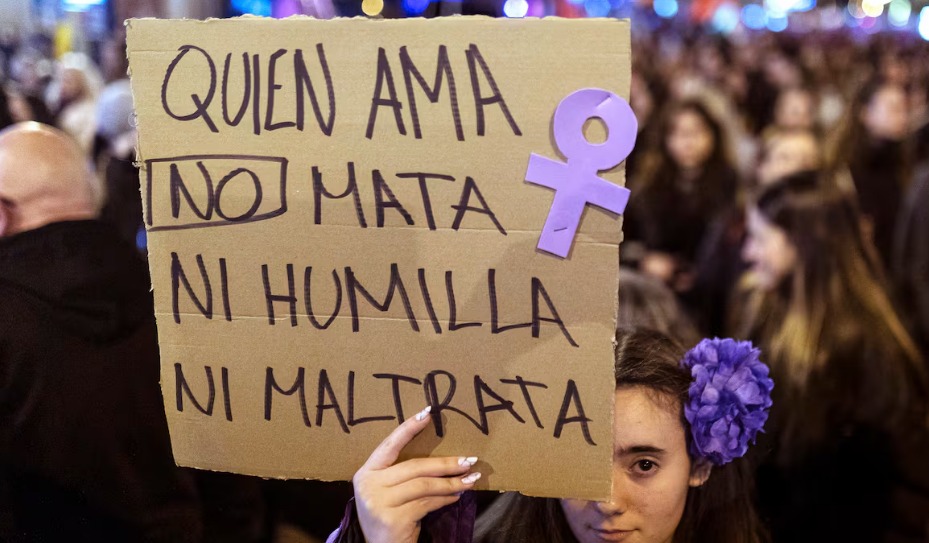 Fotografía de una manifestación por violencia de genero.